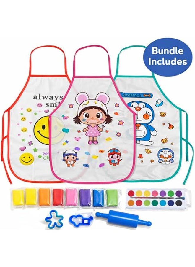 مريلة كرتونية مقاومة للماء ومتعددة الاغراض بتصميم ابداعي لحماية فن الطبخ والحرف اليدوية متينة وخفيفة الوزن وسهلة التنظيف للمنزل والمطبخ وورشة العمل - Image 4